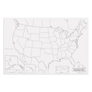 PACON Learning Walls, United States Map, 48in x 72in, 1 Piece P0078760
